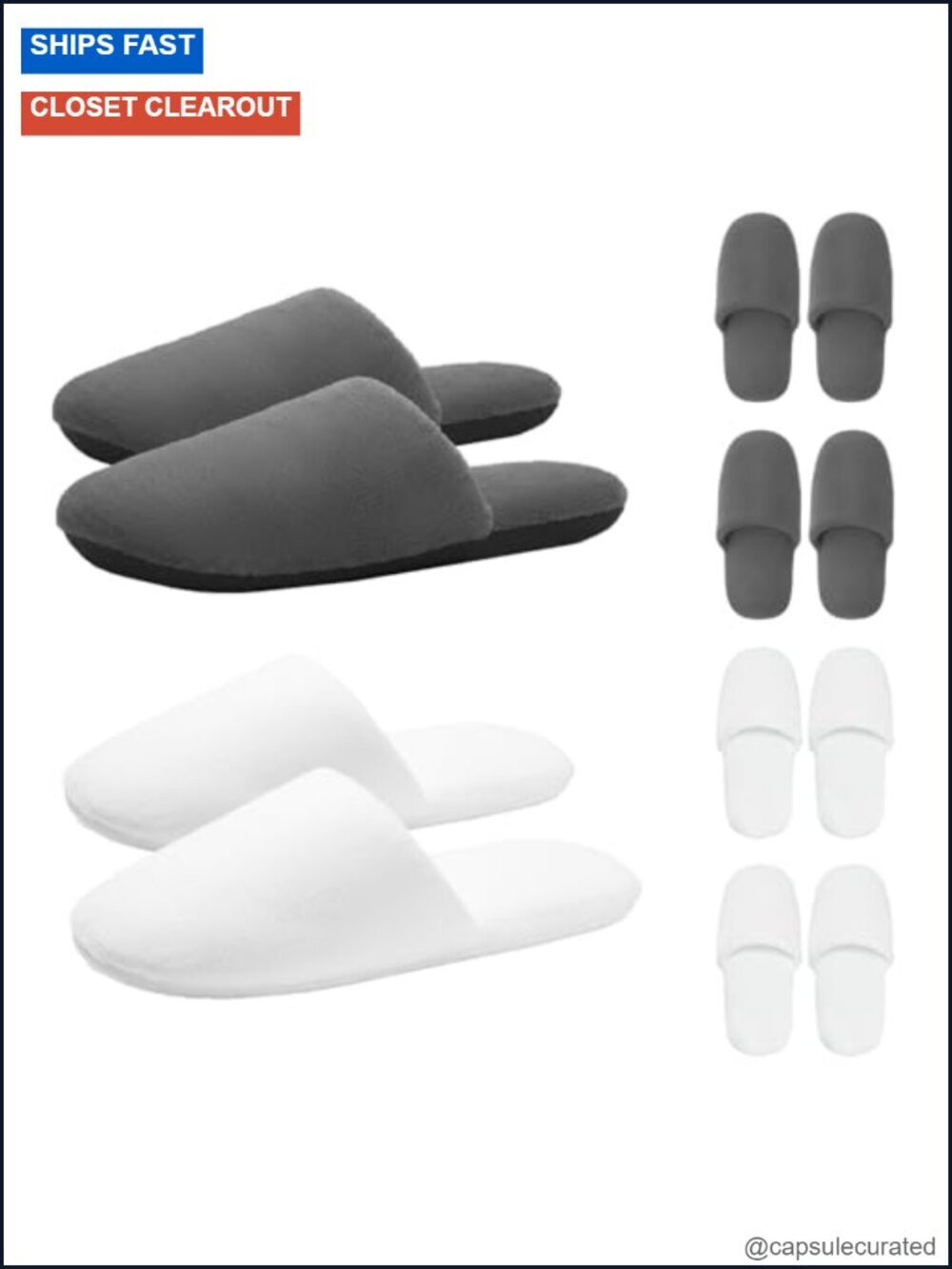 Thickened Cotton Non-Slip Spa Footwear, Reusable Hotel Guest Slippers, Unisex
